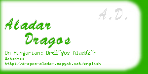aladar dragos business card
